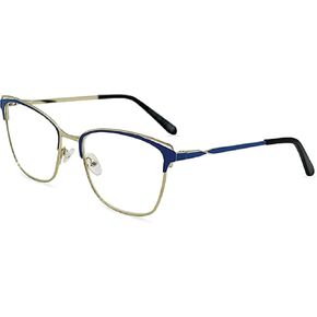 Blue Light Computer Blocking Reading Glasses - Classic Browline Frame Reader Glasses with Aspheric Lens