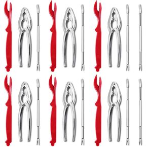 Artcome 20 pcs Seafood Tools Set Including 8 Forks, 6 Crab Crackers and 6 Lobster Shellers Nut Cracker Set