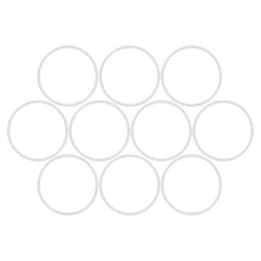 X AUTOHAUX Silicone O-Rings, 53.6mm OD 50mm ID 1.8mm Width VMQ Seal Gasket for Compressor Valves Pipe Repair, White, Pack of 20