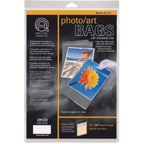Lineco Photo Art Bag Pack - 8" x 10", Pkg of 50