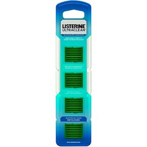Listerine Ultraclean Access Flossers Disposable Heads Fresh Mint Crystals 28 Each (Pack of 3)