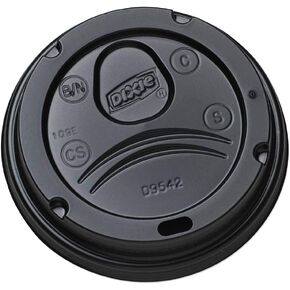 Dixie D9542 Black Dome Drink-Thru Lid