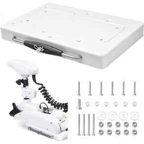 1854054 RTA-54 Composite Quick Release Bracket Plate for Minn Kota Riptide Electric Steer Trolling Motor Ulterra Terrova PowerDrive V2 & Deckhand 40 - White