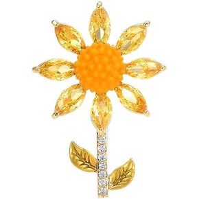 Tulips Flower Brooch Pin Crystal tulip Lapel Pin tulips Jewelry Gifts for Women Men