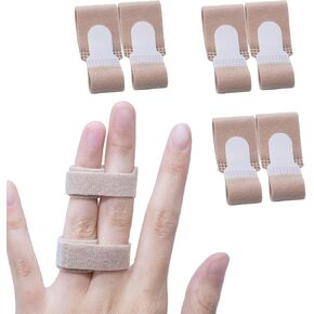 Finger Buddy Wraps, 12 PCS Finger Loops Tapes for Broken, Jammed, Swollen Finger or Dislocated Joint, Splints Brace for Pinky Ring Middle Index Trigger Finger, Toe Strap Bandage in Kuwait