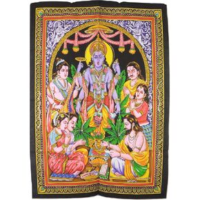 Shri Satyanarayan Puja Cotton Painting