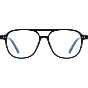 Square Aviator Blue Light Blocking Glasses Womens Mens, Anti EyeStrain & UV Glare Computer Gaming Eyeglasses OW2244