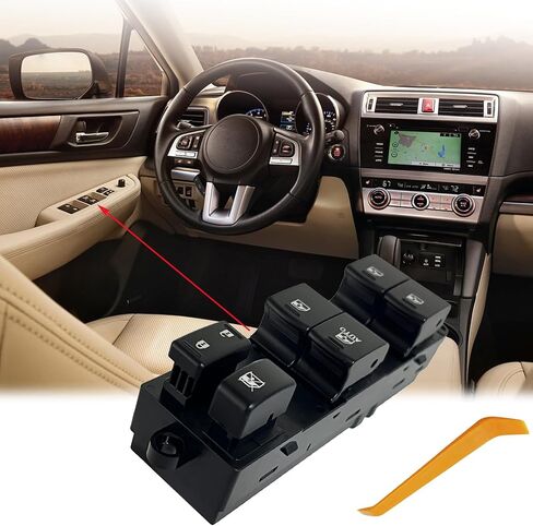 Power Window Control Switch fit for Subaru Outback Legacy 2015-2016, Replace OEM 83071AL05A, Front Left Driver Side Power Window Master Control Switch Button 15-16 in Saudi Arabia