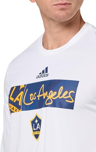 adidas Men's La Galaxy Long Sleeve Pre-Game T-Shirt in Saudi Arabia