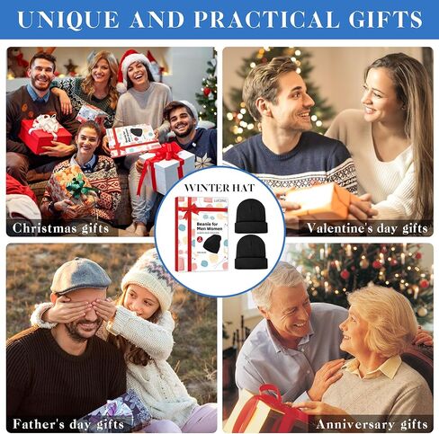 قبعات بيني للرجال والنساء مكونة من قطعتين من قبعات الخريف والشتاء الرجالية للجنسين قبعات تزلج ناعمة من نسيج سكولي بيني الدافئ in Kuwait