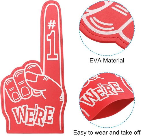 PATIKIL Giant Foam Finger, Number 1 Foam Hand EVA Foam Finger Cheerleading Accessories for Sports Events Basketball Soccer Games in Saudi Arabia