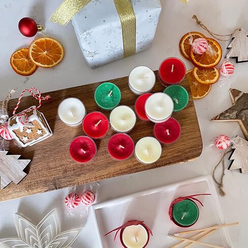 PartyLite 15-Piece Tealight Sampler, Fragranced Tea Light Candles Gift Set, Made in The USA (Tis The Season) in Saudi Arabia
