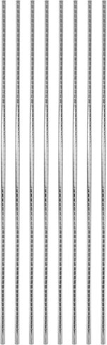 Restaurantware - SHELVING POSTS ONLY: RW Base 74 Inch Mobile Shelving Posts, 4 NSF Certified Chrome Shelving Poles - Shelves And Casters Sold Separately, Does Not Corrode, Steel Wire Shelving Poles in Saudi Arabia