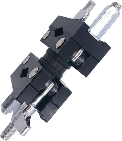 Dual Drum Clamp 360° Rotating Multi-Clamp 2 Hole Universal Adjustment Clamp Removable Double Drum Clamp Percussion Mounting Clamp Bracket for Drum Set Hardware Accessories in Saudi Arabia