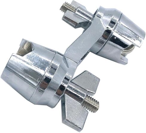 Dual Drum Clamp 360° Rotating Multi-Clamp 2 Hole Universal Adjustment Clamp Removable Double Drum Clamp Percussion Mounting Clamp Bracket for Drum Set Hardware Accessories in Saudi Arabia