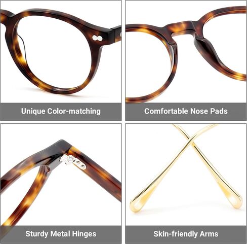Zeelool Classic Round Glasses for Women with Non-prescription Clear Lens Aldrich JGA366752 in Kuwait