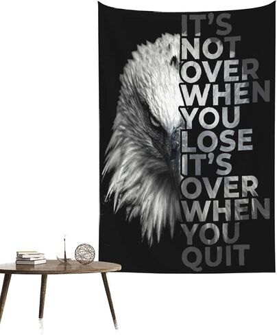 LILLIART Motivational Tapestry Wall Hanging Christian Bald Eagle Gifts Inspirational Quotes Tapestry for Living Room Bedroom Office Dorm Home Decor 40x60 INCH in Saudi Arabia