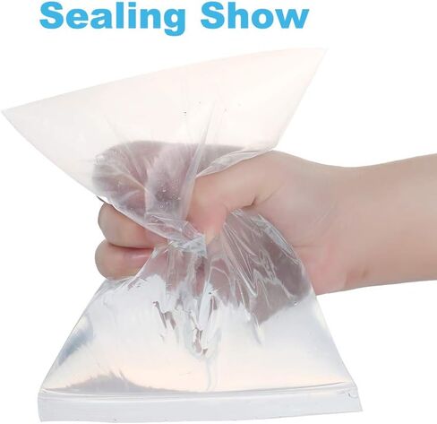 500 قطعة 3 × 3 بوصة سميكة 2.4 مل أكياس بلاستيكية شفافة زيبلوك متينة قابلة لإعادة الغلق مجوهرات أقراط قلادة حلقة عملة الخرز حبة قفل أكياس سحاب in Kuwait