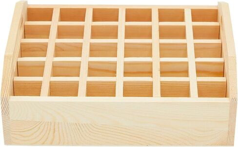 Juvale Wooden Box Organizer for Mini Essential Oils, Holds 30 9 ml Bottles (8.5 x 3 in) in Saudi Arabia