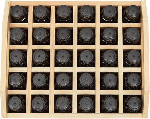 Juvale Wooden Box Organizer for Mini Essential Oils, Holds 30 9 ml Bottles (8.5 x 3 in) in Saudi Arabia