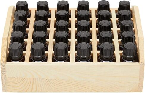 Juvale Wooden Box Organizer for Mini Essential Oils, Holds 30 9 ml Bottles (8.5 x 3 in) in Saudi Arabia