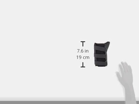 Rolyan Workhard Wrist and Thumb Spica Splint, Wrist Brace for Carpal Tunnel, Wrist Brace for Tendonitis, Thumb Stabilizer for CMC & MC, Wrist Splint, Thumb Brace, Wrist Spica, Left Hand, X-Small in Kuwait