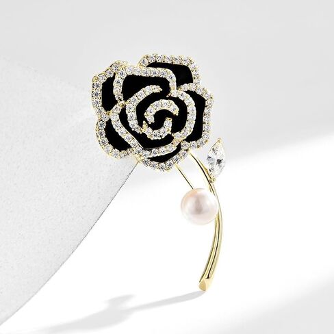 Tulips Flower Brooch Pin Crystal tulip Lapel Pin tulips Jewelry Gifts for Women Men in Saudi Arabia