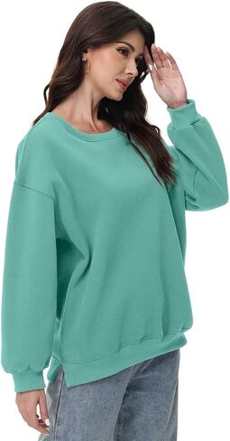 Nfsion Women Oversized Sweatshirts Long Sleeve Crewneck Tops Pullover Fall Fashion Outfits Clothes with Pockets in Kuwait