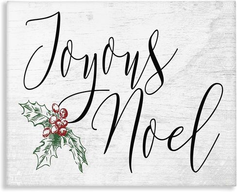 Stupell Industries Joyous Noel Christmas Black Framed Wall Art, 16x20, Multicolor in Saudi Arabia