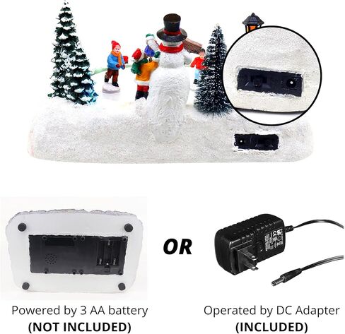 قرية الكريسماس، بركة التزلج، الرسوم المتحركة، قرية الثلج الموسيقية المضيئة، إضافة مثالية إلى ديكورات عيد الميلاد الداخلية وعروض العطلات in Kuwait