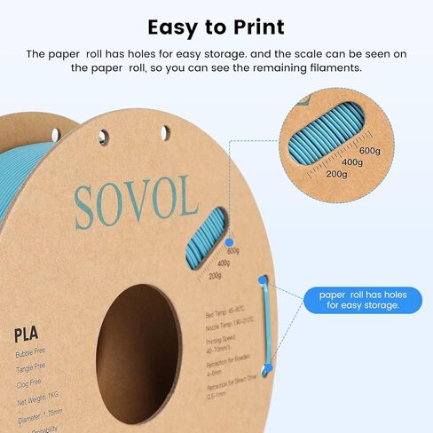 Sovol Vacuum Sealed Bags, Filament Storage Kit for 3D Printer, Vacuum Compression Storage Bags, Prevent and Monitor Moisture - 10 Bags with 1 Hand Pump, 10 Desiccant & 10 Humidity Indicator Cards in Saudi Arabia