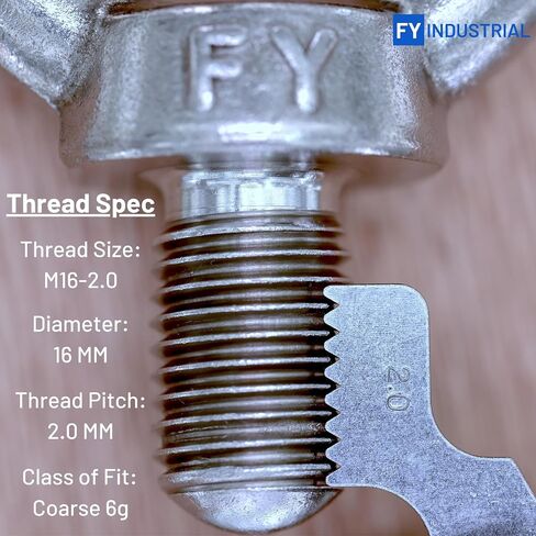 Stainless Steel Machinery Shoulder Lifting Eye Bolt (M6, 20 Items) in Kuwait