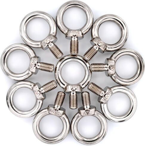 Stainless Steel Machinery Shoulder Lifting Eye Bolt (M6, 20 Items) in Kuwait