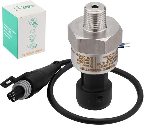 200 PSI Pressure Transducer Sender Sensor with 1/8" -27 NPT 316 Stainless Steel Thread and Harness Connector for Oil Fuel Air Water Pressure in Saudi Arabia