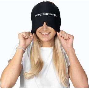 Huggs Migraine Relief Cap - I Am Unwell - Cooling Gel Head Wrap, Cold Compress Cap for Headache, Stress, & Tension in Saudi Arabia