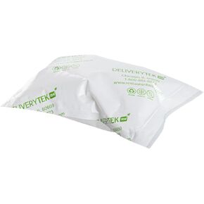 Restaurantware Delivery Tek 5.1 x 3.7 Inch Shipping Ice Packs 100 Durable Cold Packs - Easy-To-Use Design Leakproof Plastic Dry Ice Packs Reusable For Frozen Meat Vegetables or Beverages