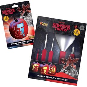Pumpkin Masters Stranger Things Premium Pumpkin Carving Kit : Includes 9 Exclusive Patterns!