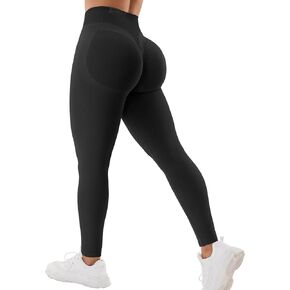 VOYJOY Women Impact Leggings Seamless Scrunch Butt Lifting Workout Leggings High Waisted Gym Yoga Pant
