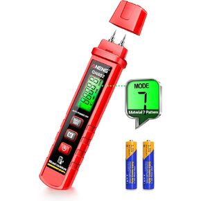 ANENG Wood Moisture Meter Detector, Water Leak Detector for Lumber Concrete Building,Wall Moisture Sensor Digital Humidity Tester for Firewood Lumber, Bricks, Floors (Pen-type Moisture Meter)