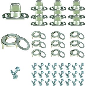 25 مجموعة من مشابك أزرار الانعطاف مع براغي التثبيت، قفل ملتوي صلب، مشبك مشابك بحرية in Kuwait