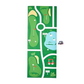 Mud Pie Blue Cart W Golf Course Mat