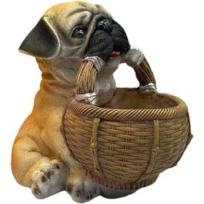 Puppy Entry Key Storage Ornament - Decorative Key Holder Bowl & Candy Dish for Home Decoration (Bago Storage Basket,7.5 Inches)