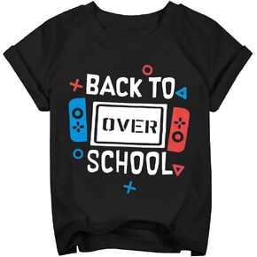 BANGELY First Day of Kindergarten Boys Girls Shirt Back to Preschool Shirts in My Kindergarten Era Graphic Short Sleeve Top