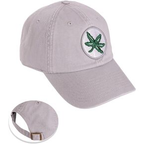 Desert Cactus The Ohio State University Baseball Hat OSU Buckeyes Brimmed Embroirderd Hats Cap Adjustable Cloth Strap Adult (Style W1) Gray