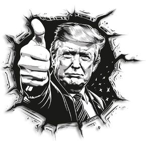 Trump Sticker, 5.5 x 5 Inches Donald Trump Car Sticker, Make America Great Again Trump 2024, Save America, Trump Stickers for Cars, Durable Waterproof Trump 2024 Sticker