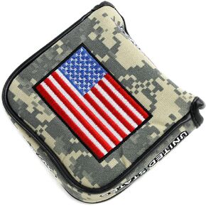 Heavy Duty Magnetic USA Military Mallet Putter Cover for Scotty Cameron Odyssey 2ball Taylormade