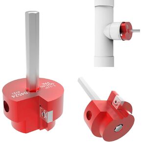 PVC Pipe Reamer 3 Inch Head Aluminum, PVC Fitting Saver with 3/8 Inch Hex Shaft, PVC Socket Fitting Saver Plumbing Tools for Water Lines SCH40 PVC CPVC ABS Pipe