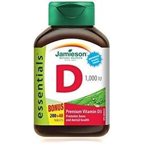 Jamieson Vitamin D 1,000 IU, 240 tabs Bonus