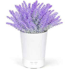 Essential Oil Diffusers for Home, Lavender Potted Plant Aromatherapy Diffuser, Ultrasonic Cold Mist humidifier for Office, Bedroom, Waterless Auto Shut-Off, 150ml