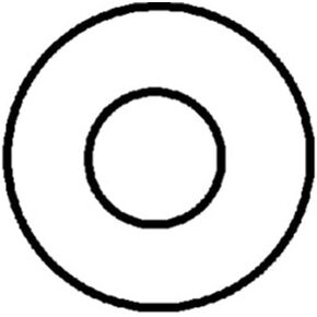 50 1/4" Nylon Flat Washers .317" I.D.062" Thick